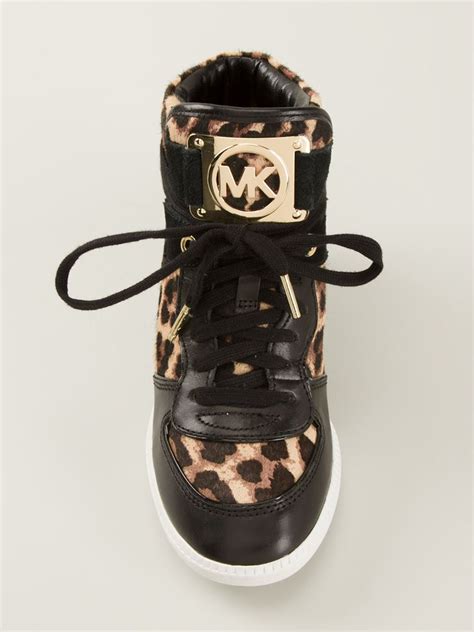 michael kors leopard print pants|Michael Kors leopard print sneakers.